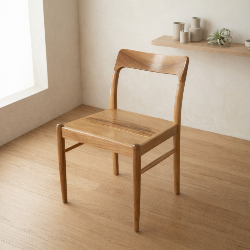 Silla Moller Maciza Petiribi Asiento de Madera