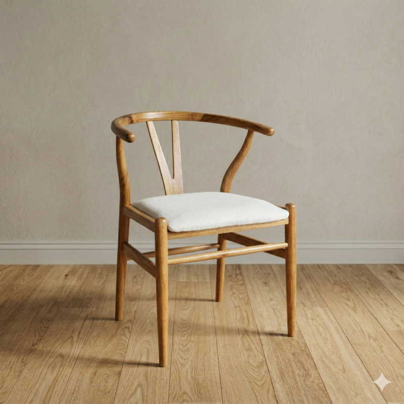 Silla Wishbone Petiribi Tapizada