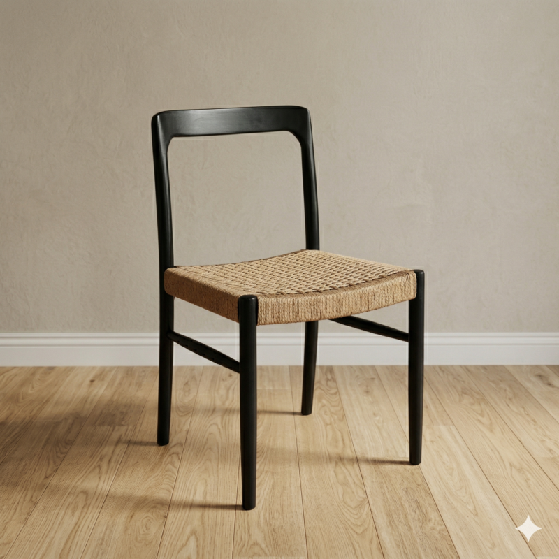 Silla Moller Esqueleto Negro