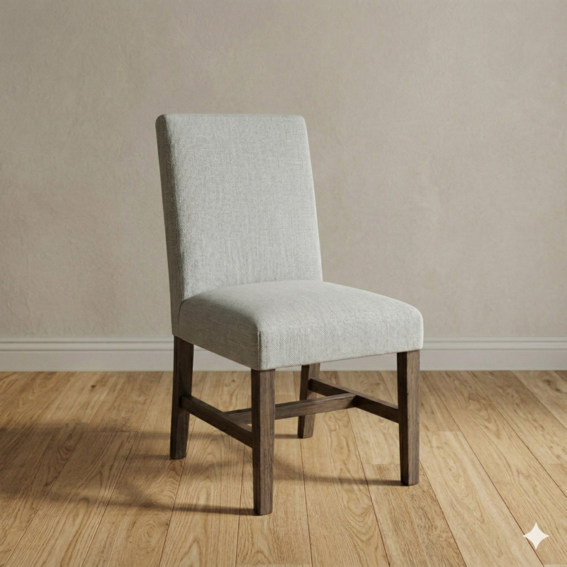 Silla Agatha Base Petiribi Tapizada