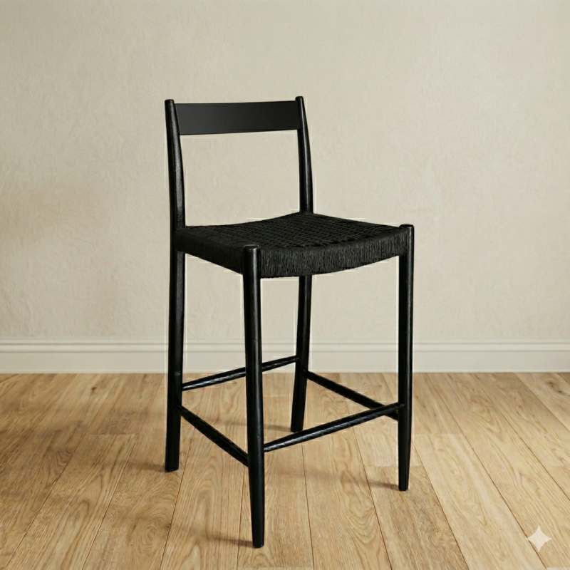 Banqueta Moller Tejida Full Black