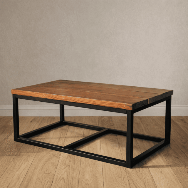 Mesa Ratona de Pinotea Base Hierro