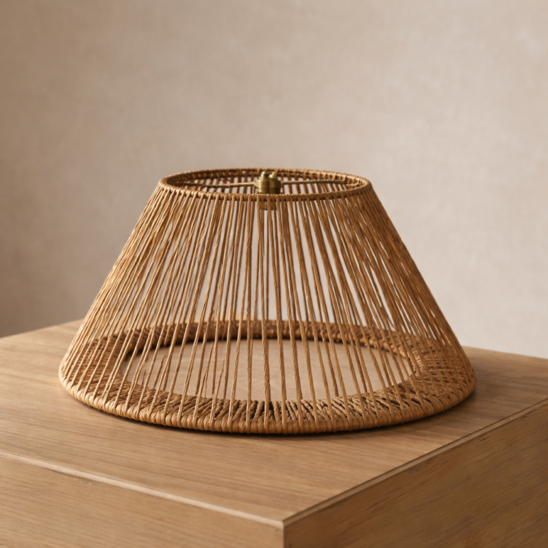 Portalamparas Tejido en Blanco y Negro