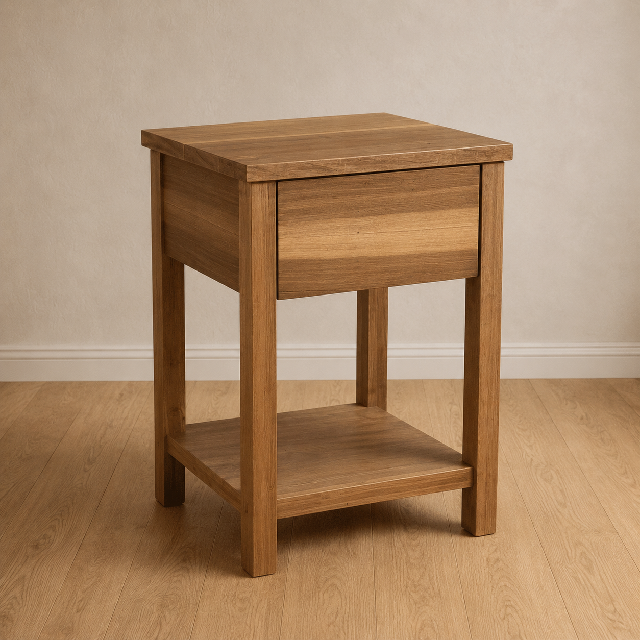 Mesa de luz Enchapada en Petiribi 1 Cajon