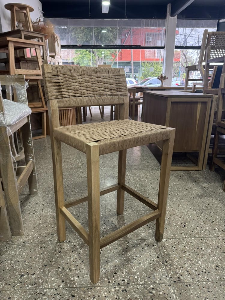 Banqueta Tejida con Respaldo Tejido Petiribi - Imagen 5