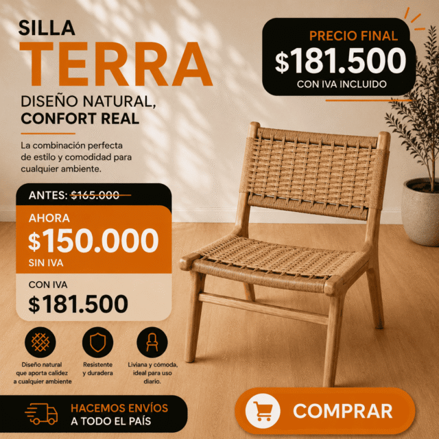 Silla Terra Tejida Zoita