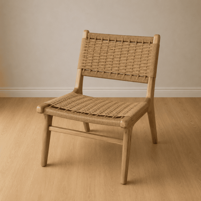 Silla terra tejida