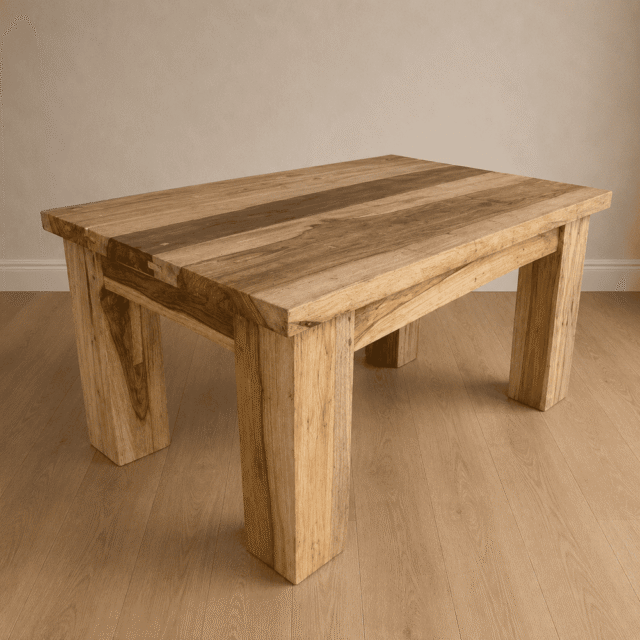 Mesa Ratona Petiribi Maciza - Base 4 Patas Gruesas